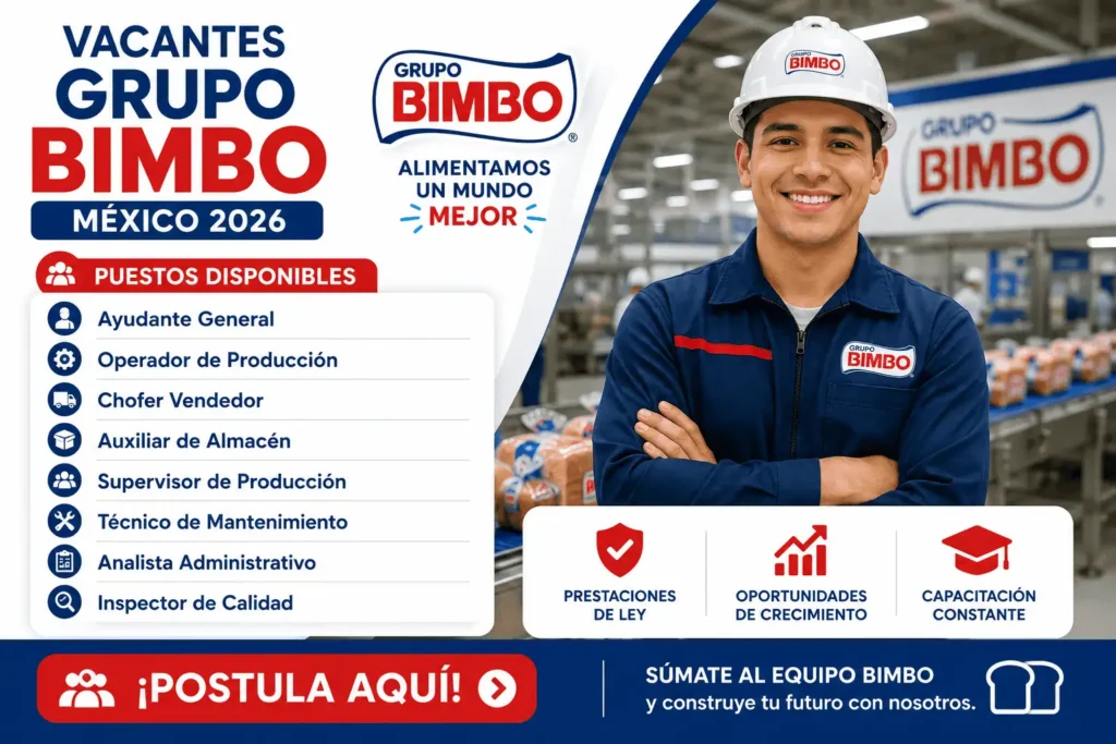 Vacantes Grupo Bimbo 2026: Requisitos y Puestos